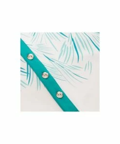 Green Lamb ENID PRINT SLEEVELESS POLO - Palm/White -Clubs Shop green lamb enid print sleeveless polo palm white p5249 9548 image