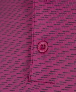 Island Green Dash Print Polo - Mulberry -Clubs Shop island green dash print polo mulberry p9806 21125 image