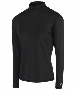 Island Green - LADIES LONG SLEEVE BASE LAYER BLACK