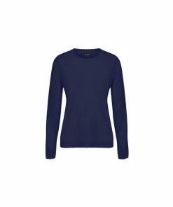 Island Green Ladies Supersoft Crew Neck Jumper - Navy