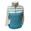 Island Green Long Sleeve Half Zip Neck Top White/Blue -Clubs Shop island green long sleeve half zip neck top white blue p6633 13095 image