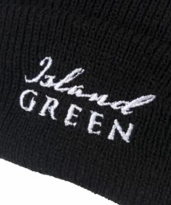 Island Green MENS KNITTED BEANIE HAT - BLACK - ONE SIZE -Clubs Shop island green mens knitted beanie hat black one size p7408 14738 image