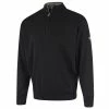 Island Green MENS LINED KNITTED SWEATER - BLACK -Clubs Shop island green mens lined knitted sweater black p12276 26523 image