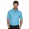 Island Green - MENS POLOSHIRT TURQUOISE