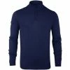 Island Green MENS ZIP NECK KNIT JUMPER - NAVY -Clubs Shop island green mens zip neck knit jumper navy p6817 13217 image