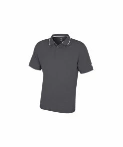 Island Green Performance Polo - Carbon Black