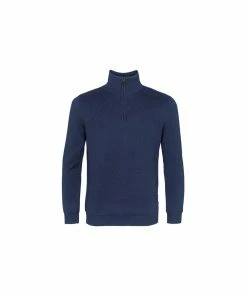 Island Green Supersoft Knit 1/2 Zip Sweater - Navy