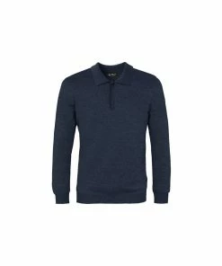 Island Green Supersoft Knit 3 Button Polo - Navy