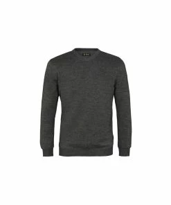 Island Green Supersoft V Neck Knit Sweater - Charcoal