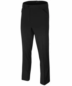 Island Green TAPERED STRETCH TROUSER - BLACK