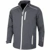 Island Green WATERPROOF JACKET - CHARCOAL/WHITE