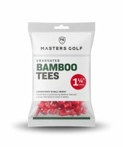 Masters Bamboo Graduated Tees 1 1/4 Bag 25 Red