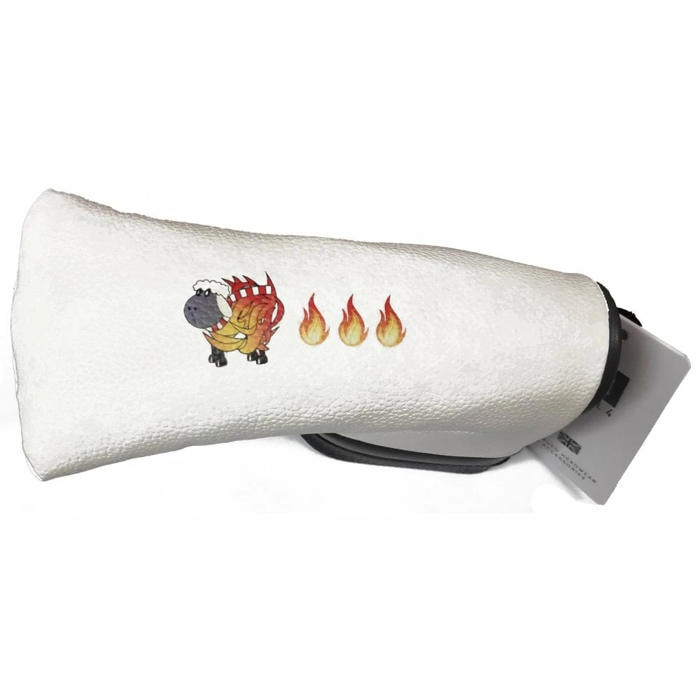 Masters Logo Sheep On Fire Blade Putter Cover - Black/Grey/White 4 Masters Logo Sheep On Fire Blade Putter Cover - Black/Grey/White - Image 2