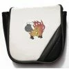 Masters Logo Sheep On Fire Mallet Putter Cover - Black/Grey/White -Clubs Shop masters logo sheep on fire mallet putter cover black grey white p10879 23039 image