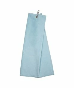 Masters PLAIN Velour Trifold Towel - Ice Blue