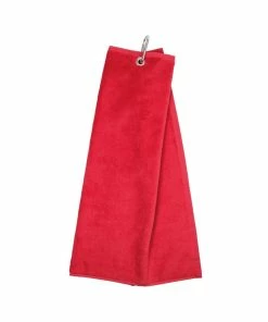 Masters PLAIN Velour Trifold Towel - Red