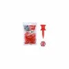 Masters Plastic Graduated Castle Tees 1 1/4 Red - 35 Pack -Clubs Shop masters plastic graduated castle tees 1 1 4 red 35 pack p1872 3238 image