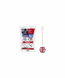Masters Wood Tees 3 1/4 White - 15 Pack
