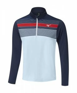 Mizuno 2022 Brz Elite ST 1/4 Zip Top - Navy/Blue