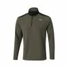 Mizuno Winter Breeze 1/4 Zip Olive -Clubs Shop mizuno winter breeze 1 4 zip olive p11913 25516 image