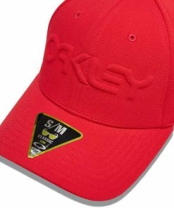 Oakley 6 PANEL STRETCH HAT EMBOSSED - Red Line