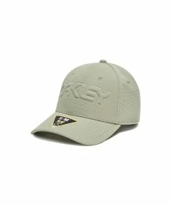 Oakley 6 PANEL STRETCH HAT EMBOSSED - UNIFORM GREEN