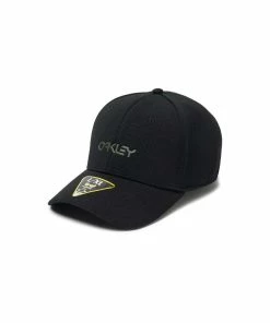 Oakley 6 PANEL STRETCH METALLIC HAT - BLACKOUT