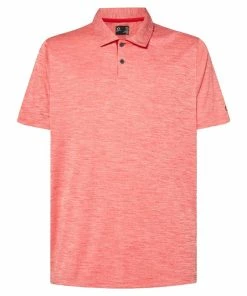 Oakley AERO HYDROLIX POLO SHIRT RED LIGHT HTHR