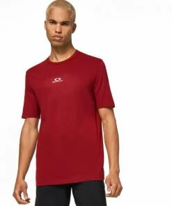Oakley BARK NEW SS T-SHIRT - IRON RED