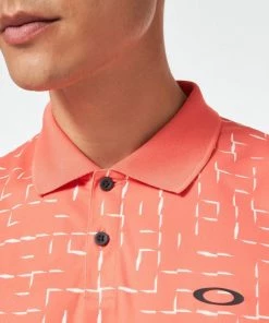 Oakley DIVISIONAL PRINT POLO - GEOMETRIC GRADIENT SUNSET -Clubs Shop oakley divisional print polo geometric gradient sunset p9507 20432 image