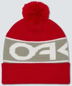 Oakley FACTORY CUFF BEANIE BEANIE RED LINE/STONE GRAY - U