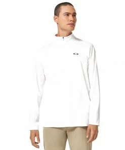 Oakley GRAVITY RANGE 1/4 Zip - WHITE Heather