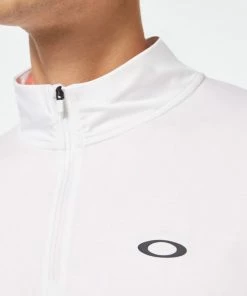 Oakley GRAVITY RANGE 1/4 Zip - WHITE Heather -Clubs Shop oakley gravity range 1 4 zip white heather p9512 20451 image