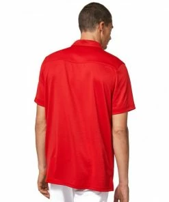 Oakley GRAVITY Short Sleeve POLO 2.0 - TEAM RED -Clubs Shop oakley gravity short sleeve polo 2 0 team red p9496 20393 image
