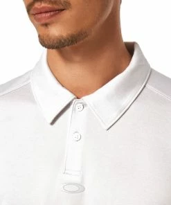 Oakley GRAVITY Short Sleeve POLO 2.0 - White -Clubs Shop oakley gravity short sleeve polo 2 0 white p9494 20386 image