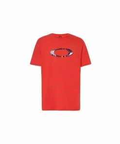 Oakley MARBLED ELLIPSE TEE T-SHIRT - MAGMA ORANGE