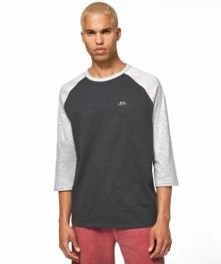 Oakley RELAX RAGLAN 3/4 TEE T-SHIRT DOUBLE GREY HEATHER