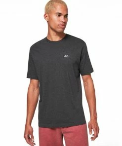 Oakley RELAXED SHORT SLEEVE TEE T-SHIRT DARK GREY HTHR -Clubs Shop oakley relaxed short sleeve tee t shirt dark grey hthr p11644 26754 image