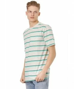 Oakley STRIPE POCKET TEE T-SHIRT - OATMEAL HEATHER