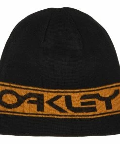 Oakley TNP REVERSIBLE BEANIE BLACKOUT/AMBER YELLOW - U