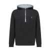 Penguin ORIGINAL 1/4 Zip Performance Hoodie CAVIAR HTR