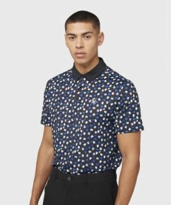 Penguin ORIGINAL Earl Print Polo CAVIAR -Clubs Shop original penguin earl print polo caviar p9658 21614 image