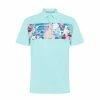 Penguin ORIGINAL FLORAL STRIPE Polo LIMPET SHELL