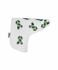 Originals PRG Golf Football Scarf Green/Yellow/White Headcover - Blade Putter