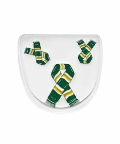 Originals PRG Golf Football Scarf Green/Yellow/White Headcover - Mallet Putter