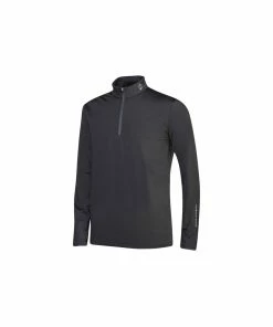 Oscar Jacobson Jonathan Thermal Half-zip - Black