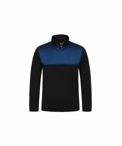 Oscar Jacobson Nario Pin Half Zip - Black