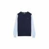 Oscar Jacobson Rast Pin Roundneck - Navy