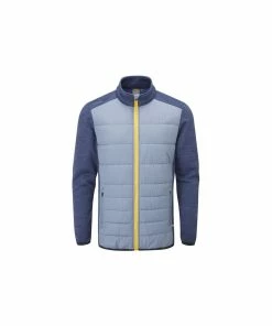 Ping DOVER JACKET MENS - GREYSTONE/OXFORD BLUE