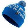 Ping Logo Bobble II Bright Beanie Hat - Delph Blue/Silver
